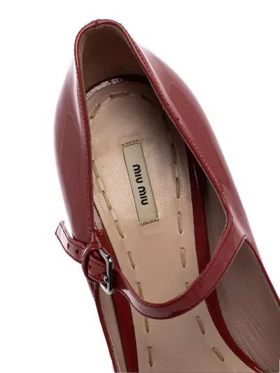 Pre-owned Miu Miu 125mm Leather Pumps