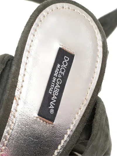 Pre-owned Dolce & Gabbana 125mm Suede Sandals