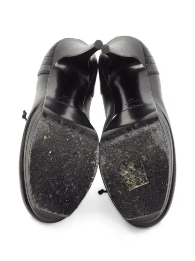Pre-owned Saint Laurent 120mm Leather Ankle Boots