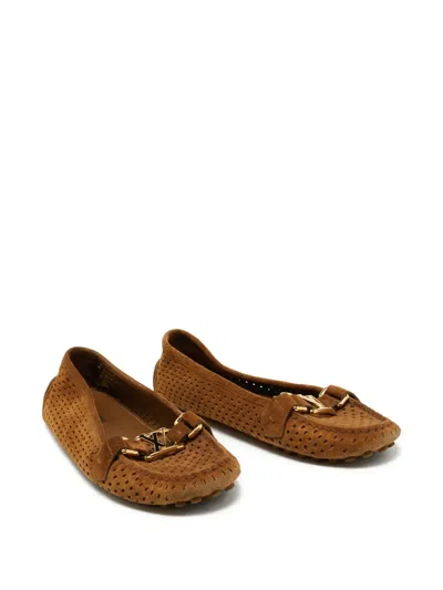 Pre-owned Louis Vuitton Suede Loafers