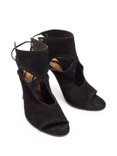 Pre-owned Aquazzura Cut-out Open-toe Heels