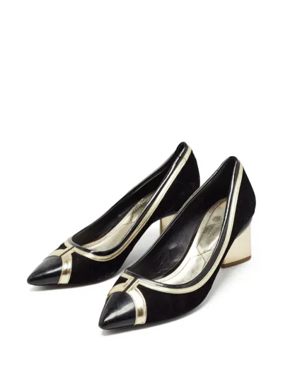 Pre-owned Nicholas Kirkwood  60mm Pointed-toe Block-heel Pumps