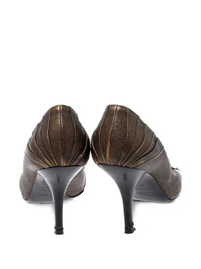 Pre-owned Dior 95mm Peep-toe Pumps
