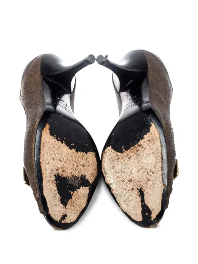 Pre-owned Dior 95mm Peep-toe Pumps