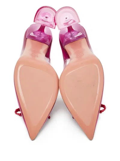 Pre-owned Amina Muaddi  105mm Rosie Transparent Pumps
