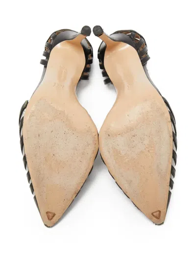Pre-owned Gianvito Rossi  100mm Strappy Leather Pumps