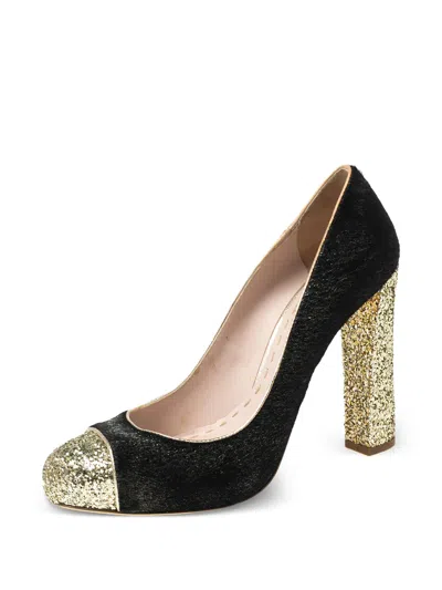 Pre-owned Miu Miu 115mm Glitter-detailed Pumps