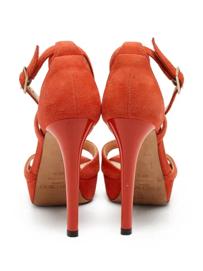 Pre-owned Jimmy Choo 120mm Suede Sandals