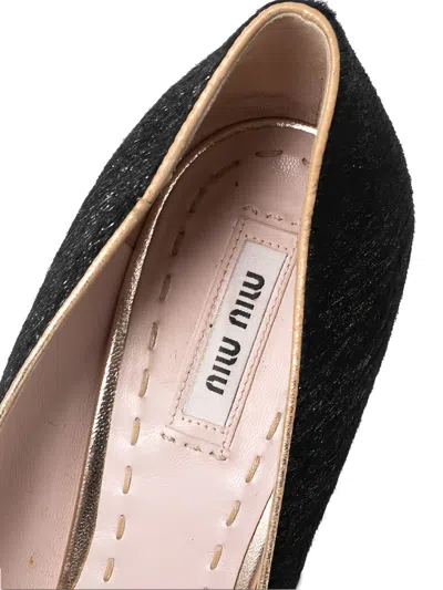 Pre-owned Miu Miu 115mm Glitter-detailed Pumps