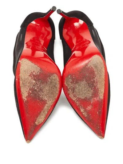 Pre-owned Christian Louboutin 110mm Galaviti Mesh-panelled Stiletto Pumps