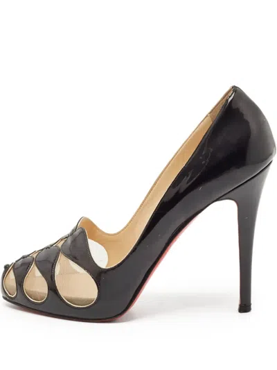 Pre-owned Christian Louboutin Open-toe Cut-out Pumps