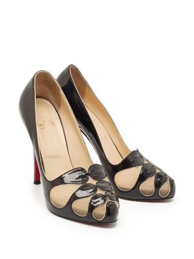 Pre-owned Christian Louboutin Open-toe Cut-out Pumps