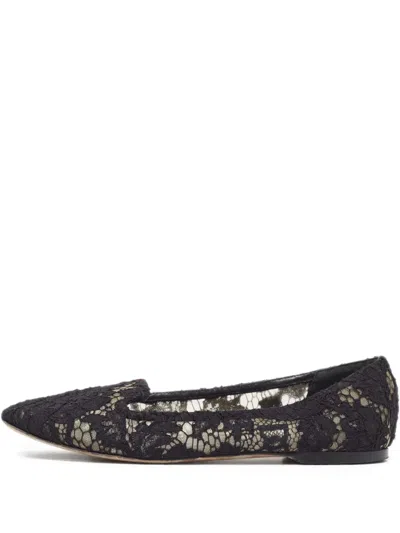 Pre-owned Dolce & Gabbana Lace Ballet Flats