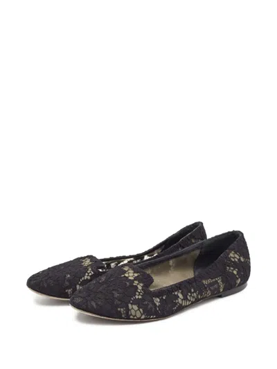 Pre-owned Dolce & Gabbana Lace Ballet Flats