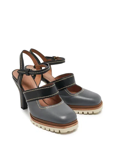 Pre-owned Marni 125mm Platform Heeled Pumps