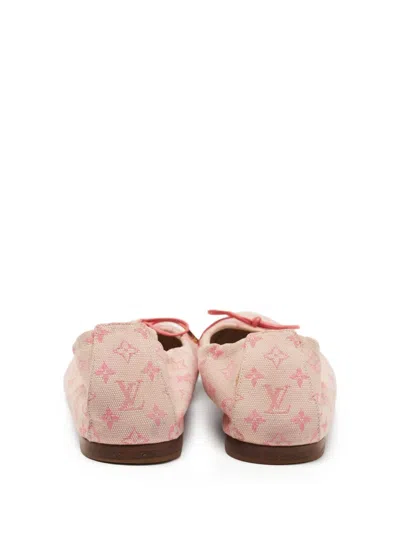 Pre-owned Louis Vuitton Monogram-canvas Ballet Flats