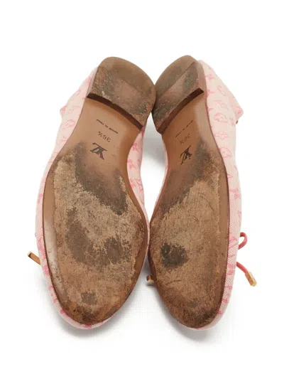 Pre-owned Louis Vuitton Monogram-canvas Ballet Flats