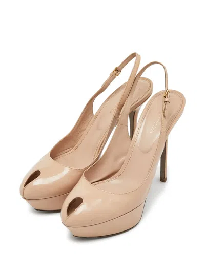 Pre-owned Sergio Rossi Vintage  Cut-out Platform Pumps
