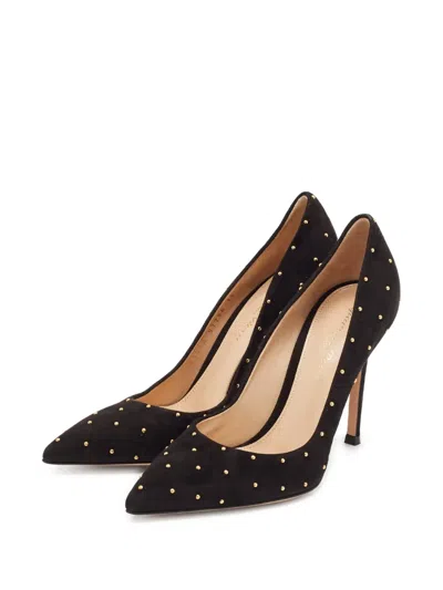 Pre-owned Gianvito Rossi  105mm Tyler Stud-embellished Pointed-toe Pumps