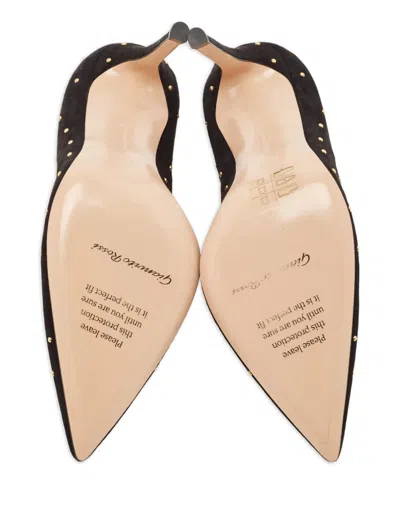 Pre-owned Gianvito Rossi  105mm Tyler Stud-embellished Pointed-toe Pumps
