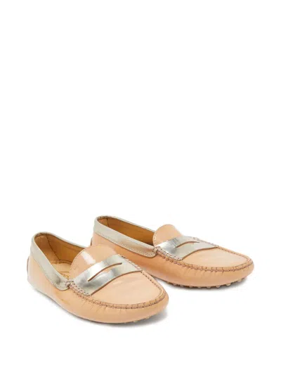 Pre-owned Tod's Vintage  Metallic Embellished Loafers