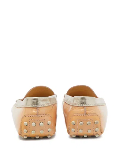 Pre-owned Tod's Vintage  Metallic Embellished Loafers