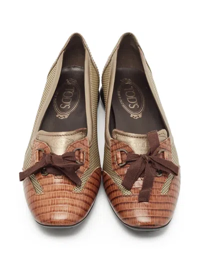 Pre-owned Tod's Vintage Patchwork Ballet Flats