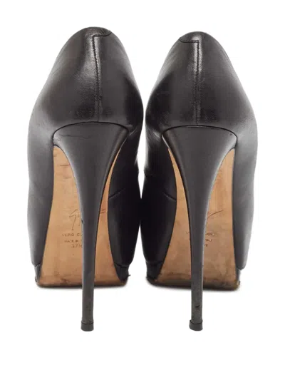 Pre-owned Giuseppe Zanotti Vintage  80mm Peep-toe Platform Heels