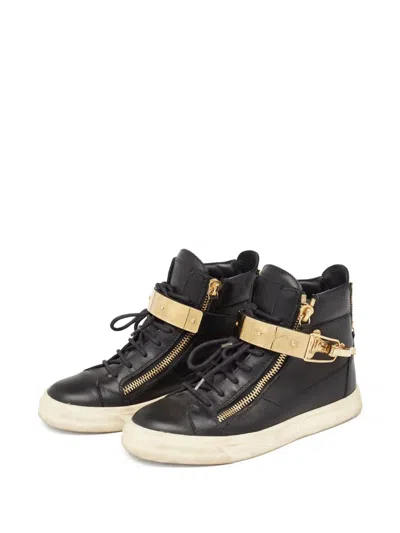 Pre-owned Giuseppe Zanotti Vintage Leather High-top Sneakers