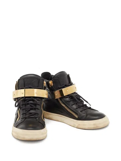 Pre-owned Giuseppe Zanotti Vintage Leather High-top Sneakers