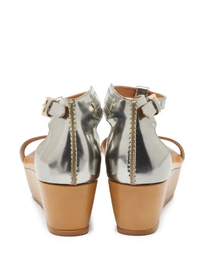 Pre-owned Tod's Vintage  80mm Leather Platform Sandals