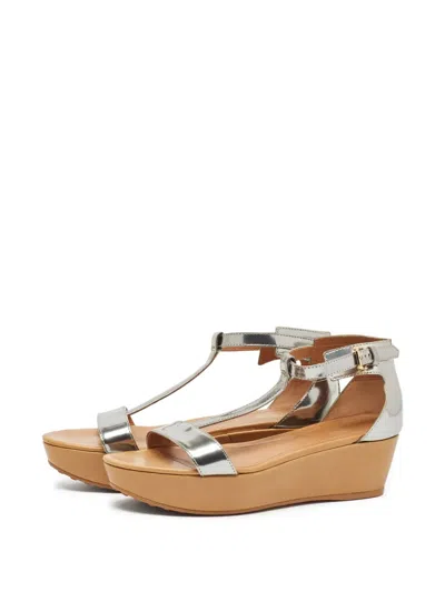 Pre-owned Tod's Vintage  80mm Leather Platform Sandals
