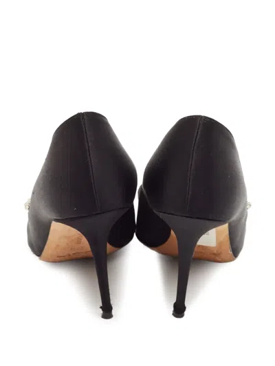 Pre-owned Manolo Blahnik  90mm Nadira Crystal-embellishment Stiletto Pumps