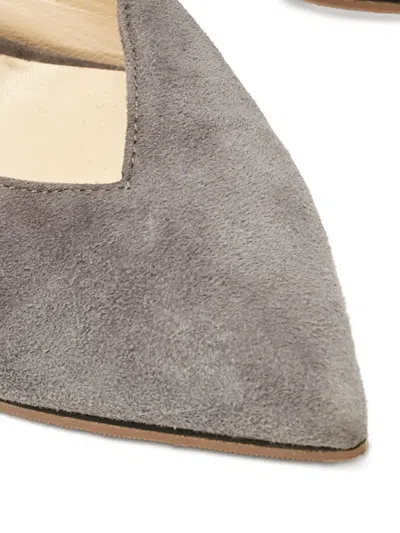 Pre-owned Jimmy Choo 85mm Suede Pumps In Gray