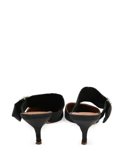 Pre-owned Malone Souliers Pointed-toe Slingback Pumps In Black