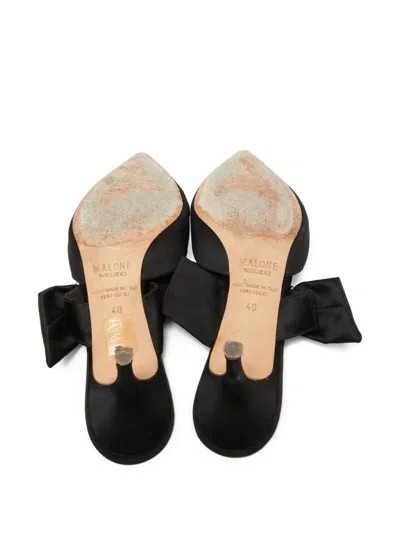 Pre-owned Malone Souliers Pointed-toe Slingback Pumps In Black