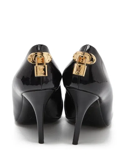 Pre-owned Louis Vuitton 100mm Lock It Pumps