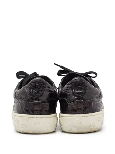 Pre-owned Dior Leather Sneakers In Black