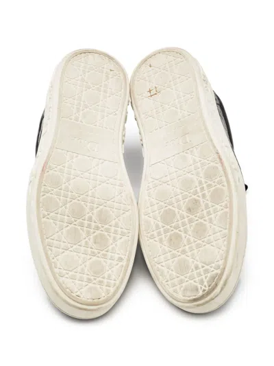 Pre-owned Dior Leather Sneakers In Black