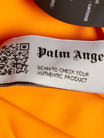 Pre-owned Palm Angels  Striped High-waisted Leggings In Orange