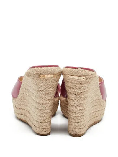 Pre-owned Jimmy Choo 120mm Phyllis Wedge Sandals