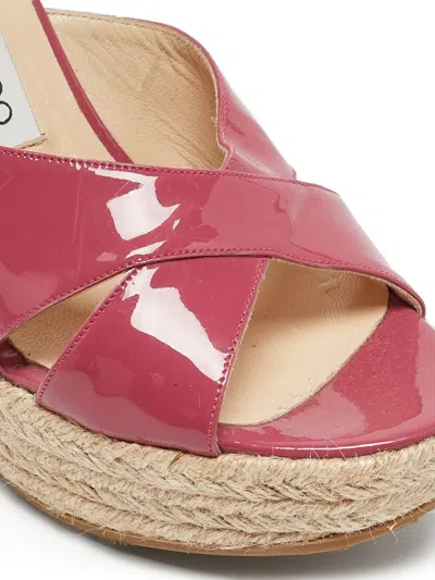 Pre-owned Jimmy Choo 120mm Phyllis Wedge Sandals