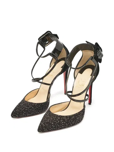 Pre-owned Christian Louboutin 110mm Suzanna Sparkling Pumps