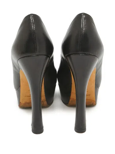Pre-owned Saint Laurent 120mm Leather Heeled Pumps