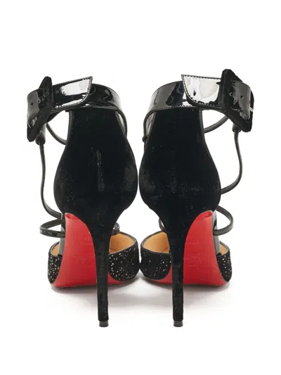 Pre-owned Christian Louboutin 110mm Suzanna Sparkling Pumps
