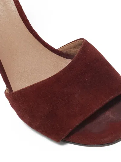 Pre-owned Chloé 105mm Suede Sandals In Red