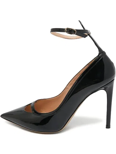 Pre-owned Valentino Garavani 100mm Leather Heeled Pumps In Black