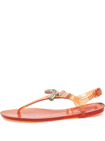 Pre-owned Tod's Vintage  Transparent Jelly Sandals