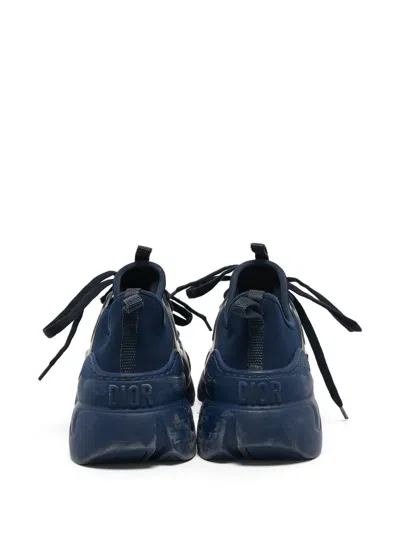Pre-owned Dior D-connect Sneakers In Blue