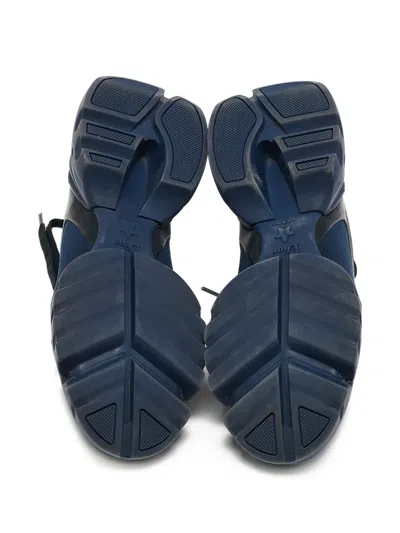 Pre-owned Dior D-connect Sneakers In Blue